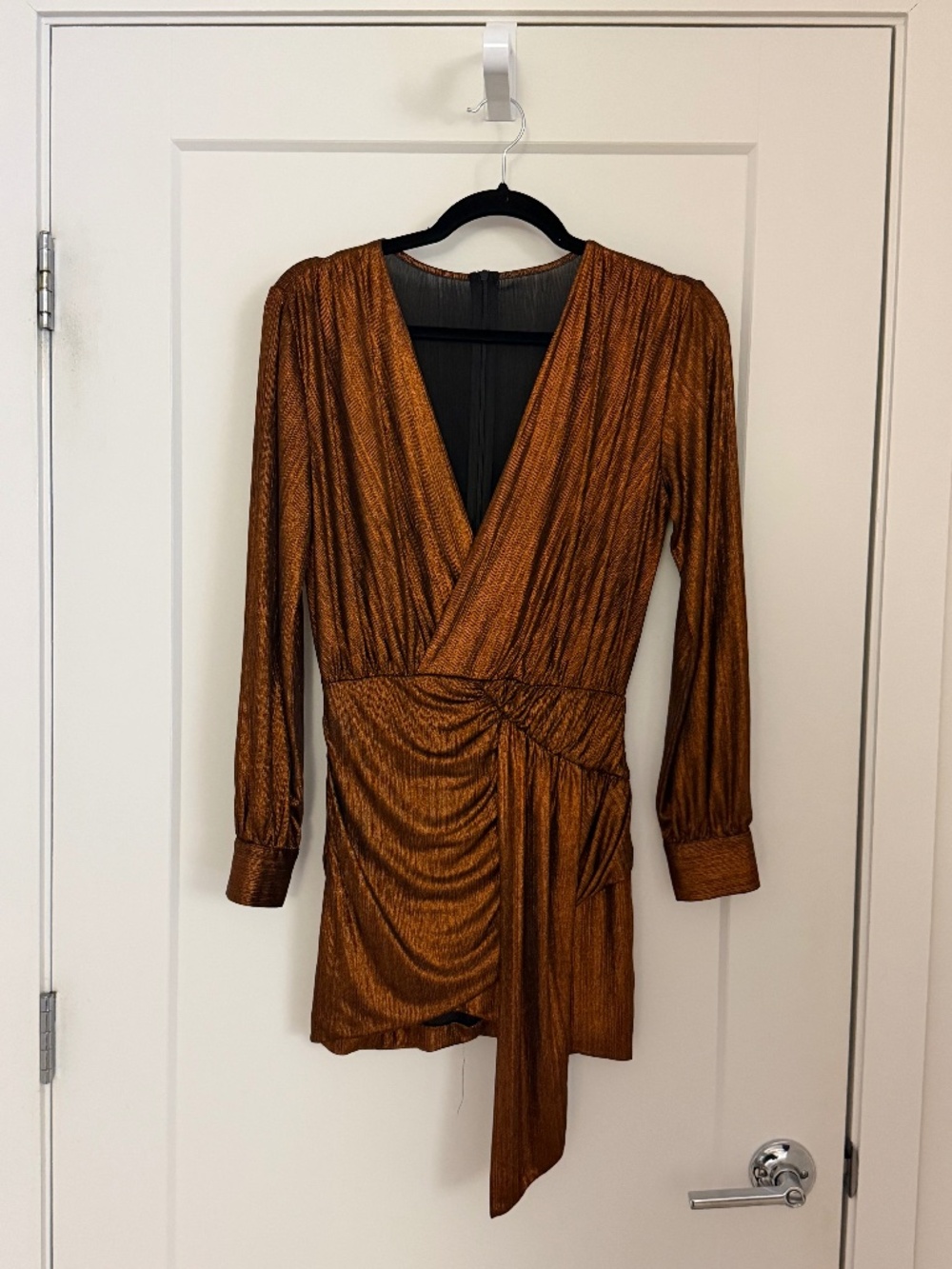 Bronze mini dress